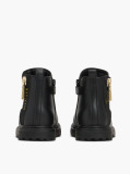 Black Logo Cleat Chelsea Boots  Girls