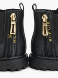 Black Logo Cleat Chelsea Boots  Girls