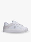 Άσπρο Δετά Sneakers Με Γυαλιστερές Λεπτομέρειες  Κορίτσια