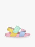 Multi Logo Hook And Loop Sandals  Girls