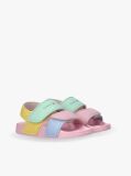 Multi Logo Hook And Loop Sandals  Girls