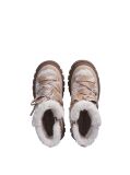 Beige Tartan Lace Up Boots  Girls