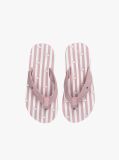 Pink Webbing Strap Ithaca Stripe Flip-Flops  Girls