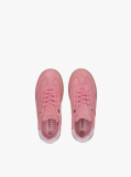 Pink Low Cut Lace Up Sneakers  Girls