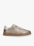 Gold Tonal Flag Sneakers  Girls