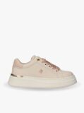 Beige TH Monogram Metallic Trim Sneakers  Girls