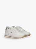 White Low-Cut Lace Up Sneakers  Girls
