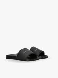 Black Logo Pool Slides  Kids Unisex