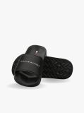 Black Logo Pool Slides  Kids Unisex