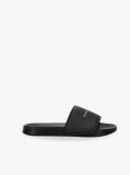Black Logo Pool Slides  Kids Unisex