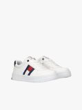 White Colour-Blocked Sneakers  Kids Unisex