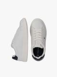White Flag Embroidery Lace-Up Sneakers  Kids Unisex