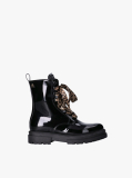 Black Lace-Up Ankle Boots  Girls