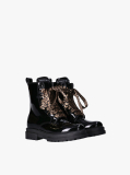 Black Lace-Up Ankle Boots  Girls