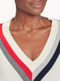 Gold TH Monogram Gold-Plated Heart Necklace  Women