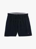 Blue Essential Flag Embroidery Mid Length Swim Shorts  Boys