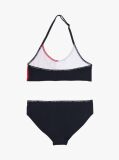 Multi Hilfiger Flag Halterneck Bikini Set  Girls
