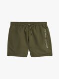 Green Original Logo Mid Length Swim Shorts  Men