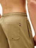 Green Essential Mid Length Swim Shorts  Men