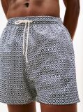 Multi Print Mid Length Swim Trunks  Men