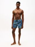 Multi Print Mid Length Swim Trunks  Men