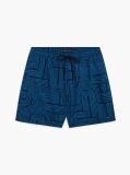 Blue Print Mid Length Swim Trunks  Men