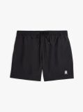 Black TH Monogram Mid Length Swim Trunks  Men