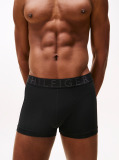 Black 3-Pack Metallic Waistband Trunks  Men