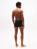 Black 3-Pack Metallic Waistband Trunks  Men