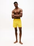 Yellow Original Logo Mid Length Swim Shorts  Men