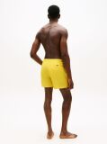 Yellow Original Logo Mid Length Swim Shorts  Men