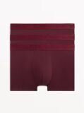 Red 3-Pack Everyday Luxe Tonal Waistband Trunks  Men