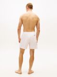 Beige Original Print Mid Length Swim Shorts  Men