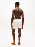 Beige Original Print Mid Length Swim Shorts  Men