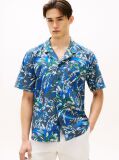 Multi Essential Print Bowling Shirt  Men