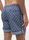 Blue Print Mid Length Swim Shorts  Men