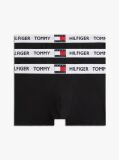 Black 3-Pack Heritage Logo Waistband Trunks  Men
