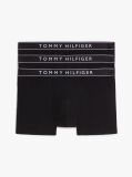 Black 3-Pack Essential Logo Waistband Trunks  Men