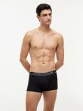 Black 3-Pack Essential Logo Waistband Trunks  Men