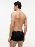 Black 3-Pack Essential Logo Waistband Trunks  Men