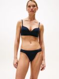 Blue Stretch Nylon Lace Thong  Women