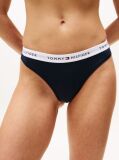 Blue Logo Waistband Thong  Women