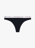 Blue Logo Waistband Thong  Women