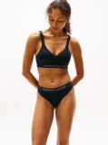 Blue Logo Waistband Thong  Women