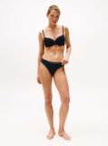 Blue Tonal Logo Lace Thong  Women