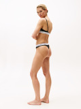 Black Heritage Waistband Logo Thong  Women