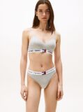 Grey Heritage Waistband Logo Thong  Women