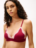 Κόκκινο Τριγωνικό Bralette Με Δαντέλα  Γυναίκες