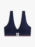Μπλε TH Crest Ριμπ Τριγωνικό Bralette  Γυναίκες