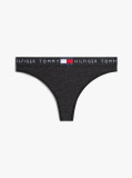 Grey Lurex Thong  Women